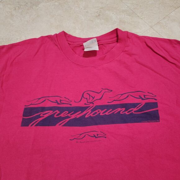 VTG 90s Greyhound Bus Adult XL 1990s Transportation Promo Single Stitch T Shirt - Picture 4 of 15